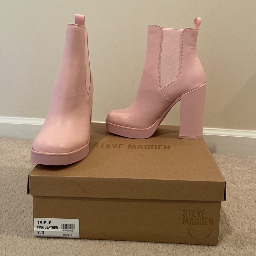 Steve Madden high heel boots.